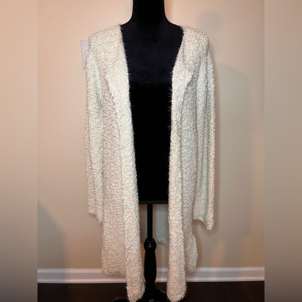 A-003 POL brand open popcorn cardigan, NEW!